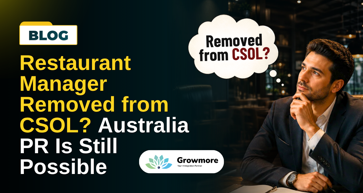 Restaurant Manager Removed from CSOL? Australia PR Is Still Possible