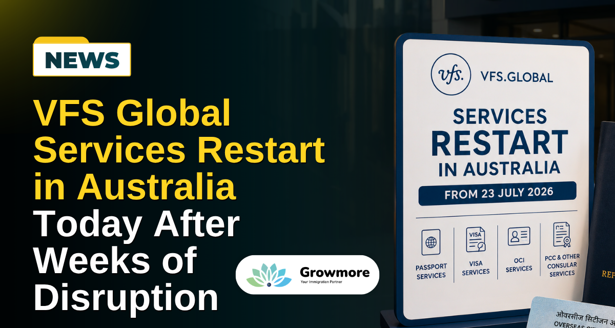VFS Global Services Restart in Australia Today After Weeks of Disruption