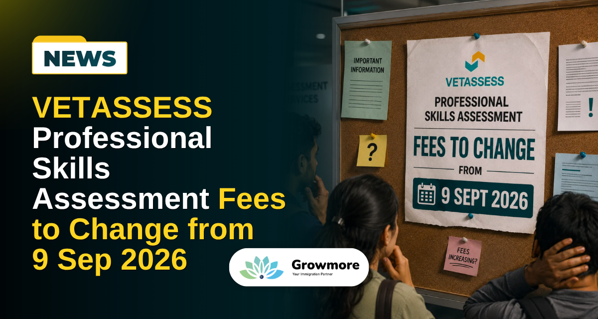 VETASSESS Professional Skills Assessment Fees to Change from 9 September 2026
