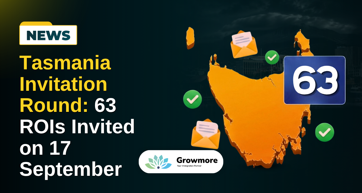 Tasmania Invitation Round: 63 ROIs Invited on 17 September