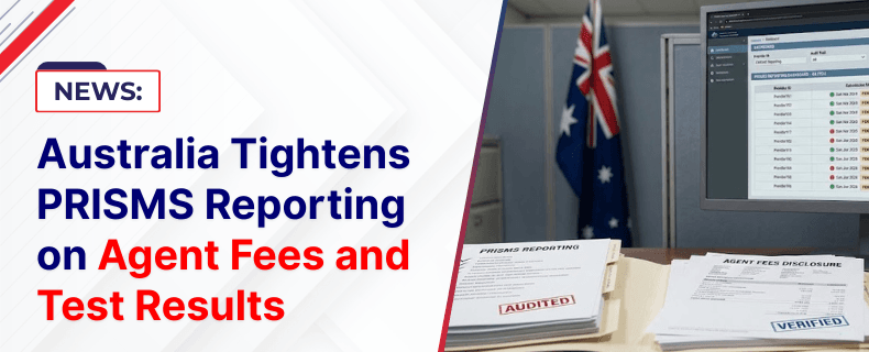 PRISMS update requiring Australian education providers to report education agent commissions from January 2026