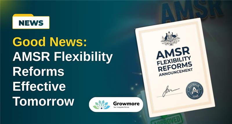 AMSR Flexibility Reforms Effective Tomorrow