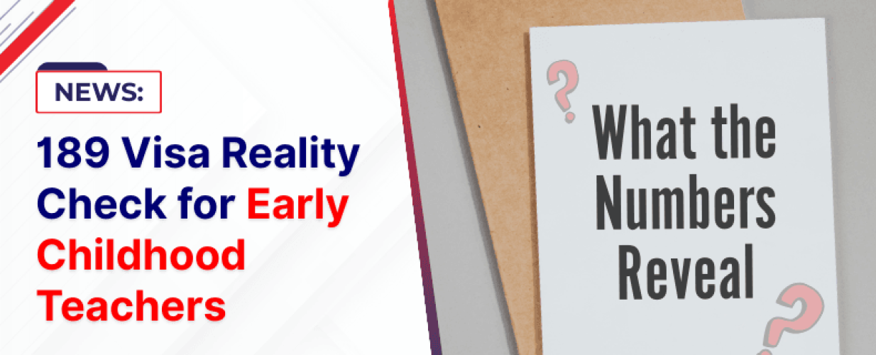 Subclass 189 visa numbers for Early Childhood Teachers in Australia