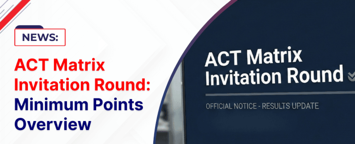 ACT Matrix Invitation Round: Minimum Points Overview