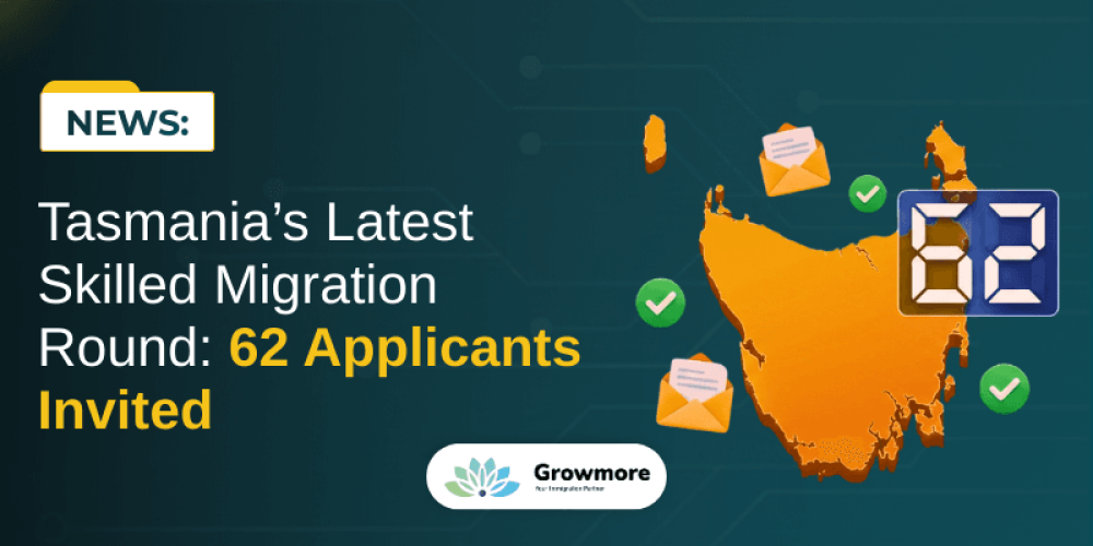 Tasmania skilled migration invitation round January 2026 showing 62 Subclass 190 and 491 invitations issued